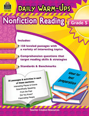 Daily Warm-Ups: Nonfiction Reading (Gr. 5)