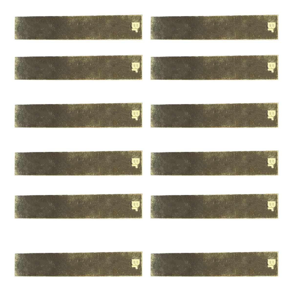 Electrode, Brass, Flat, 18mm x 100mm, Pack of 12
