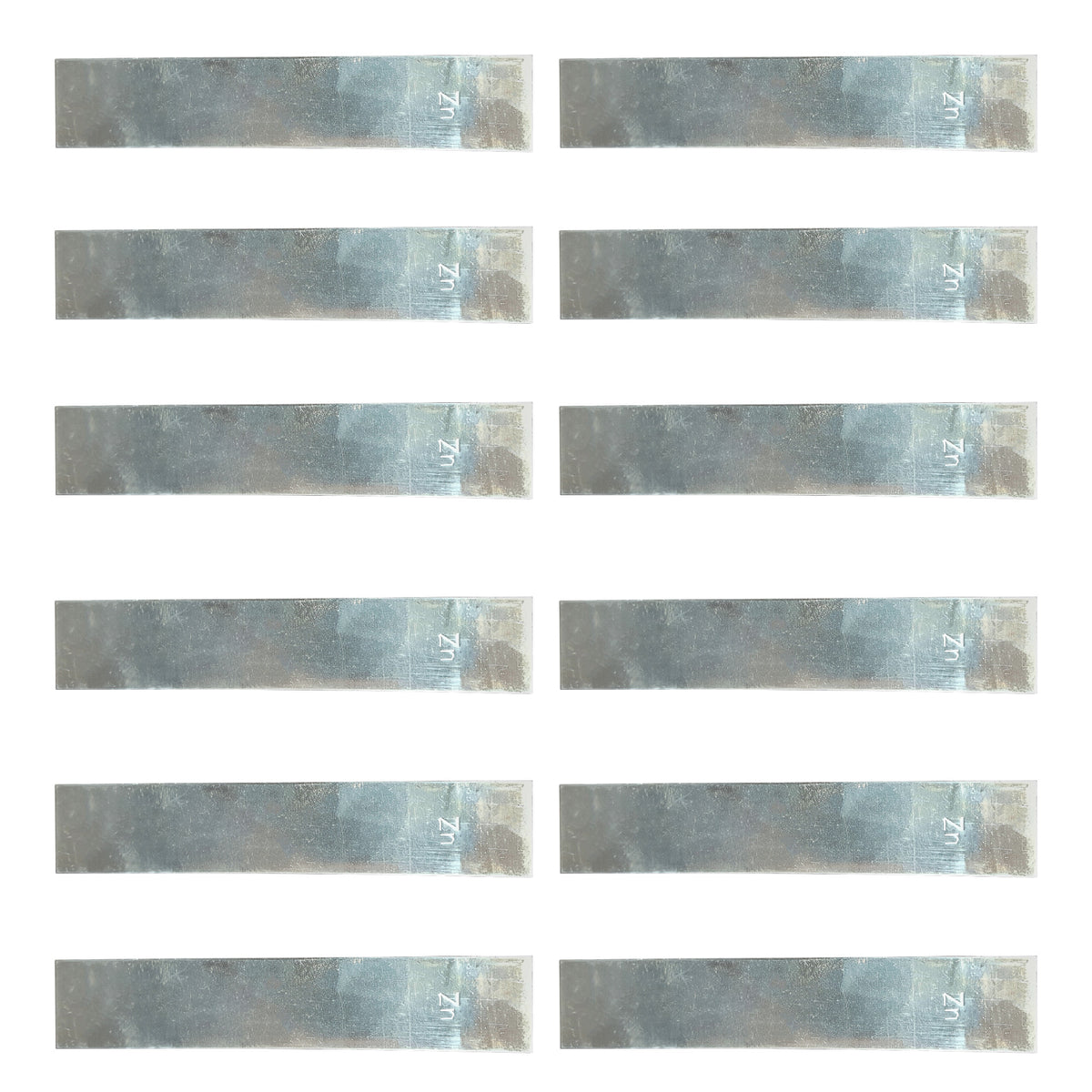 Electrode, Zinc, Flat, 18mm x 100mm, Pack of 12