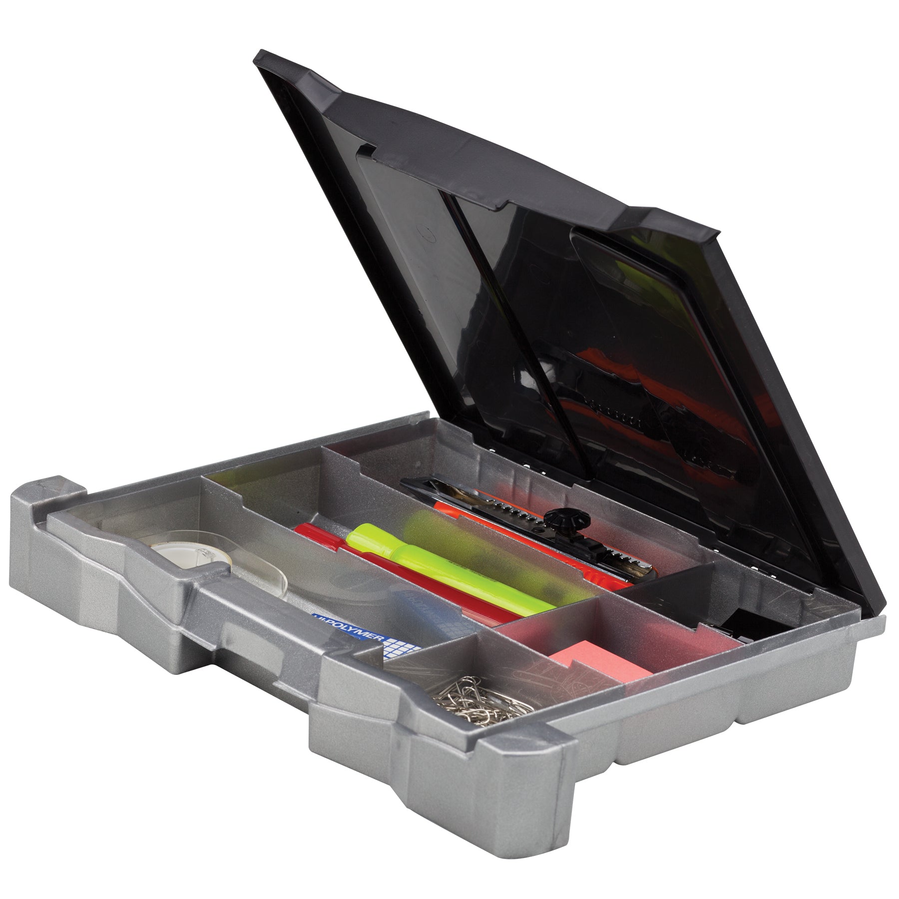 Letter/Legal Portable File Box & Drawer , Black