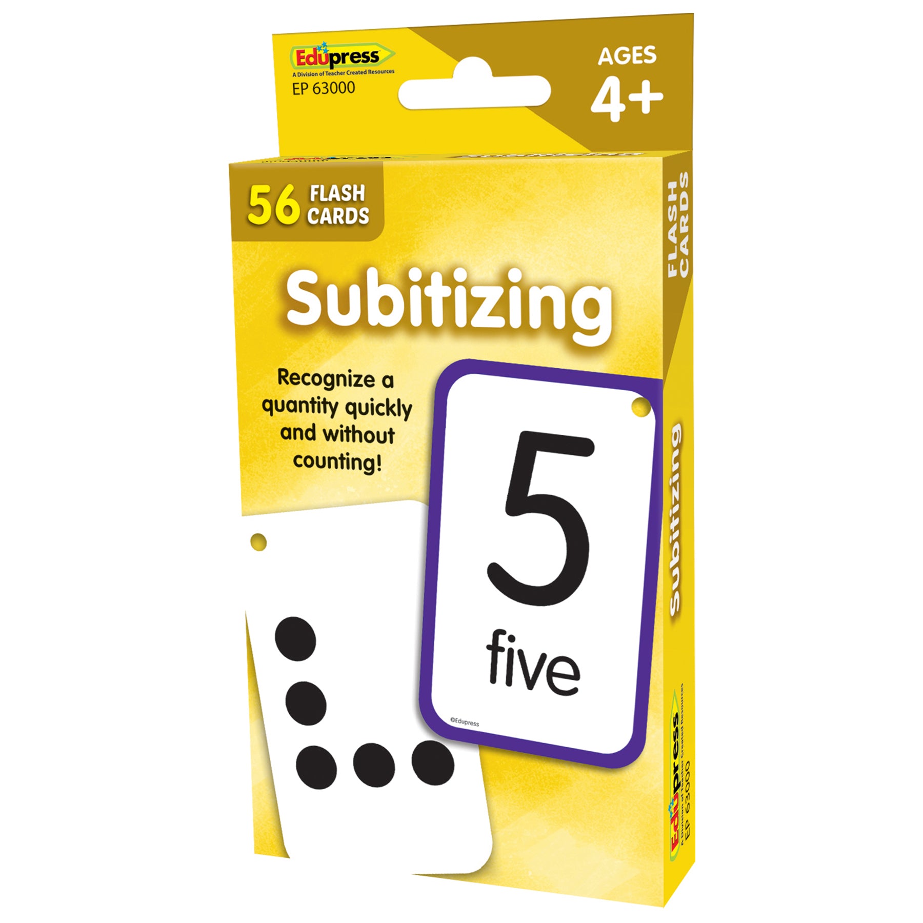 Subitizing Flash Cards, Set of 56