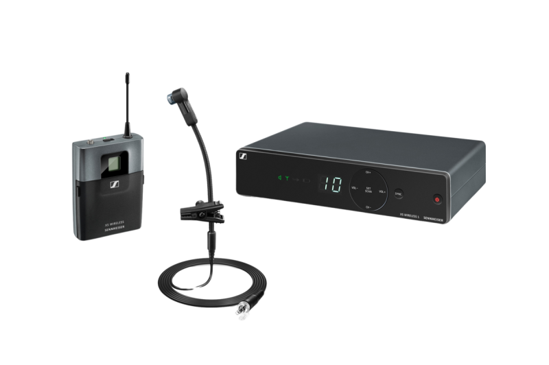 Sennheiser 507101 XSW-1‑908 Wireless Instrument Microphone System With E908 Miniature Condenser – A Band