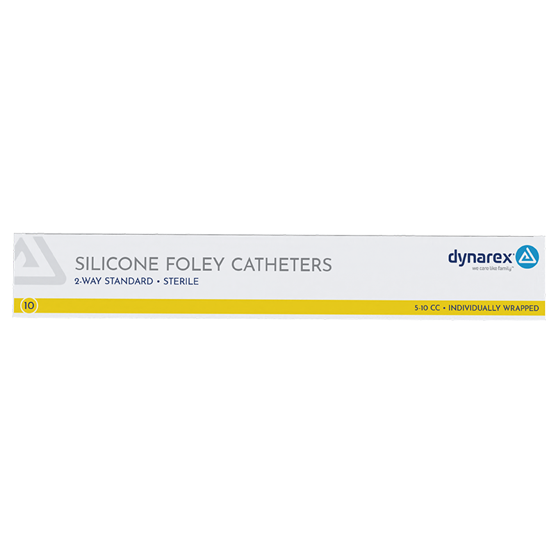Silicone Foley Catheters 2-way Standard, 12 Fr, 5-10 cc - 10 boxes per Case