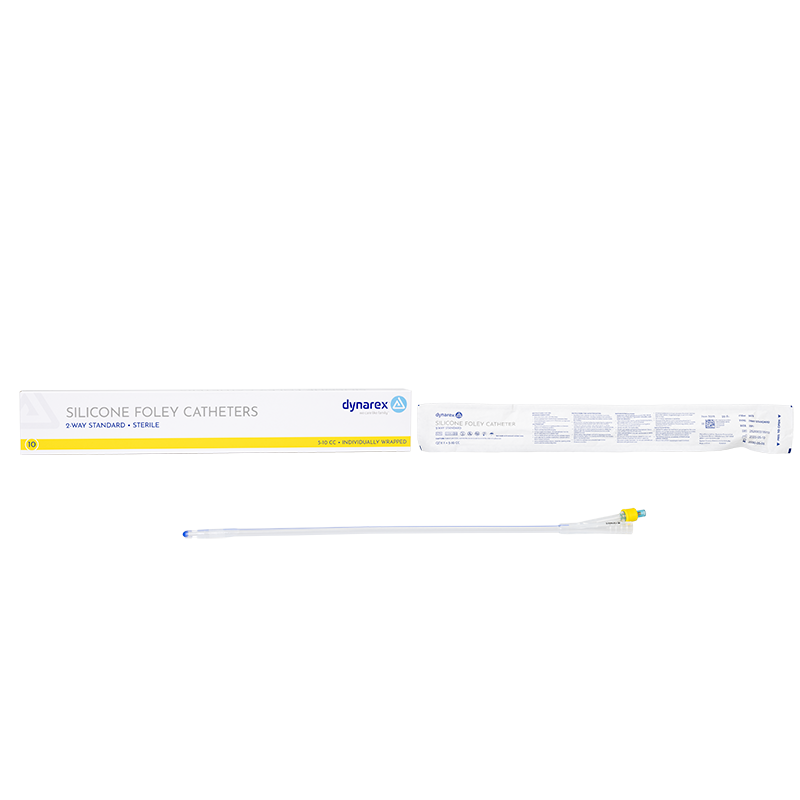 Silicone Foley Catheters 2-way Standard, 20 Fr, 5-10 cc - 10 boxes per Case