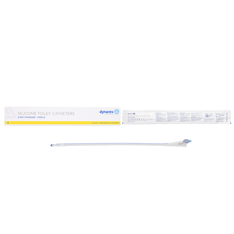 Silicone Foley Catheters 2-way Standard, 22 Fr, 5-10 cc - 10 boxes per Case