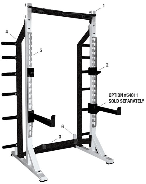 STS HALF RACK - WHITE