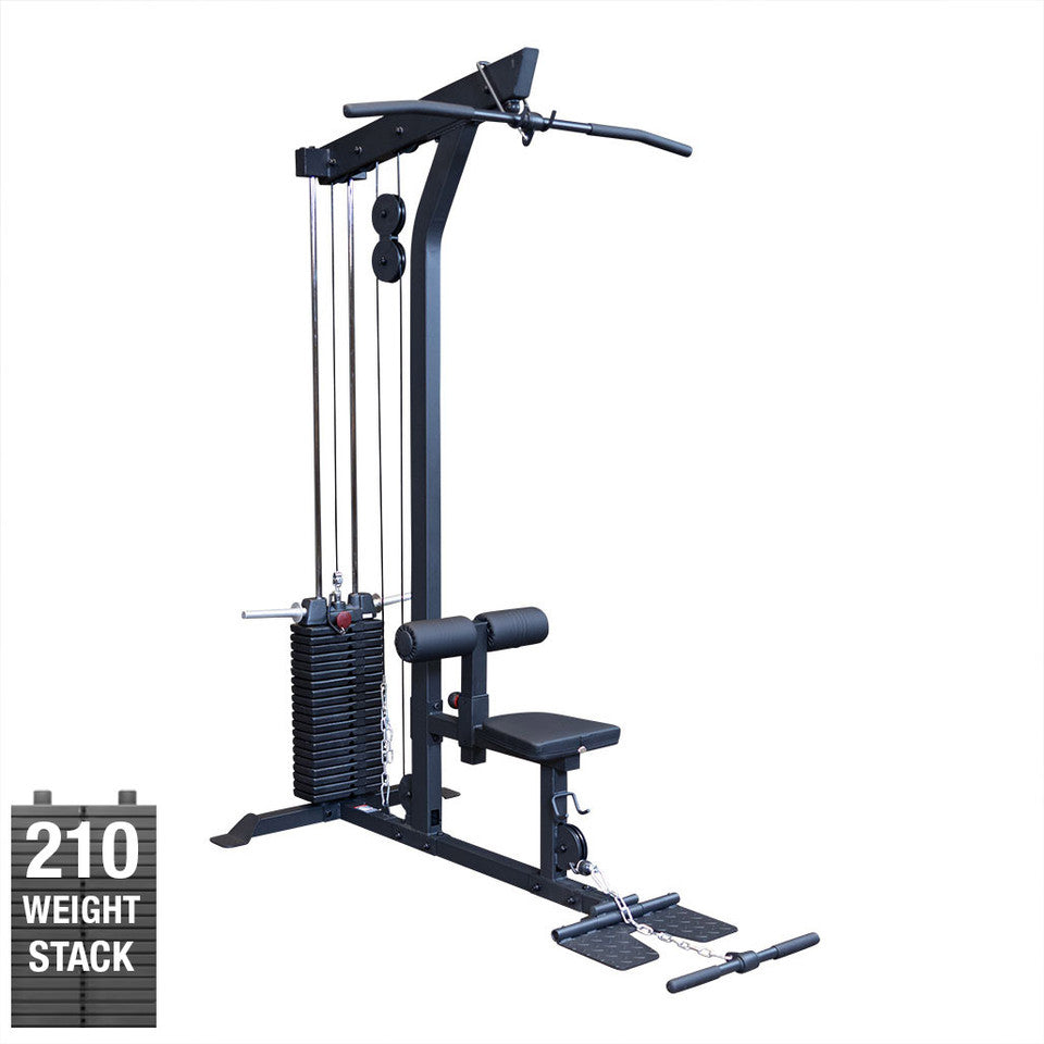 Lat Machine, Low Row, 210Lb Stack