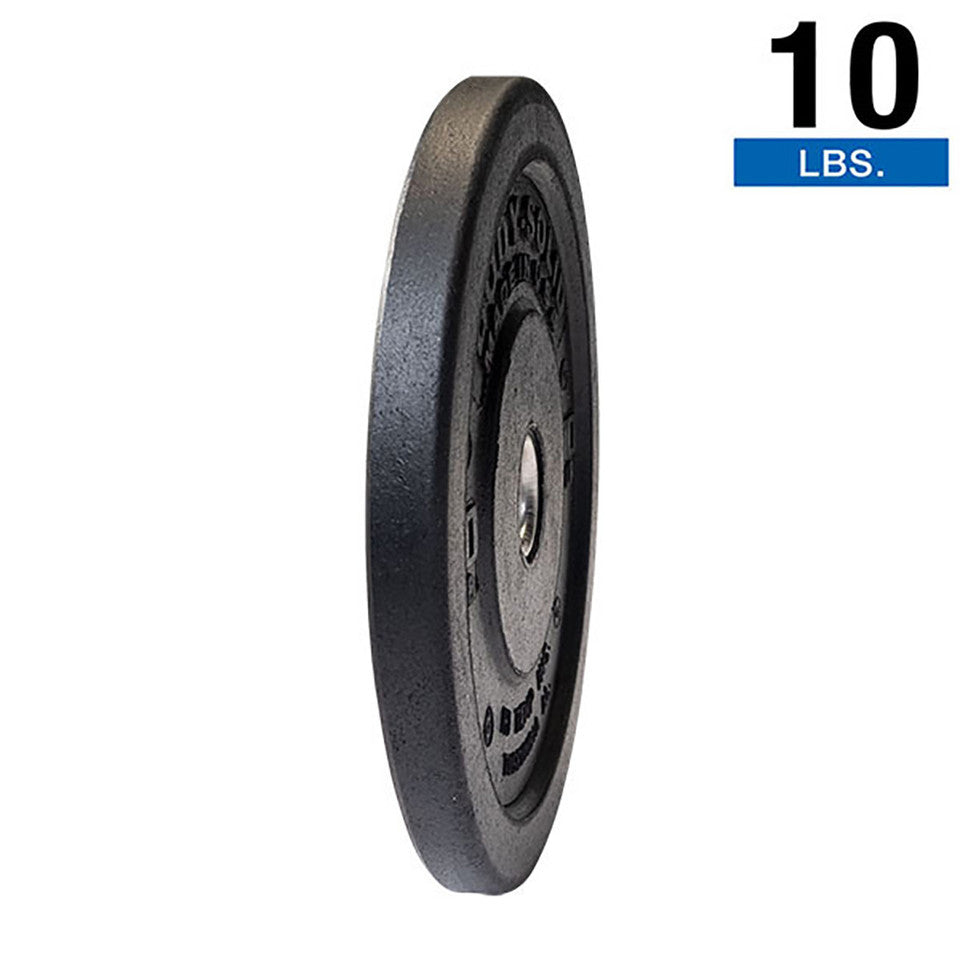 10Lb Black Bumper Plates 17.375 ", Full Commercial Made Is Usa