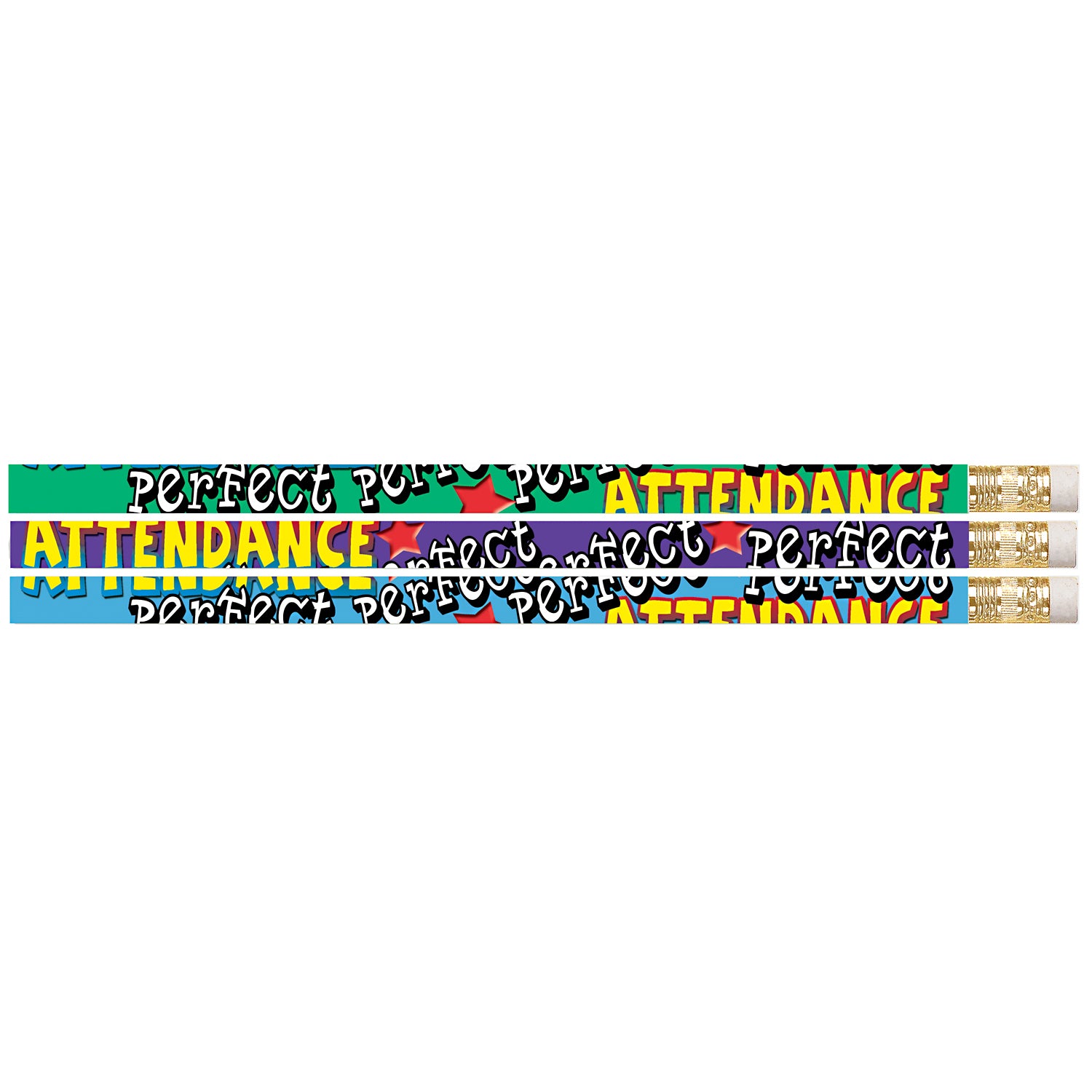 Perfect Attendance Motivational Pencil, Pack of 144