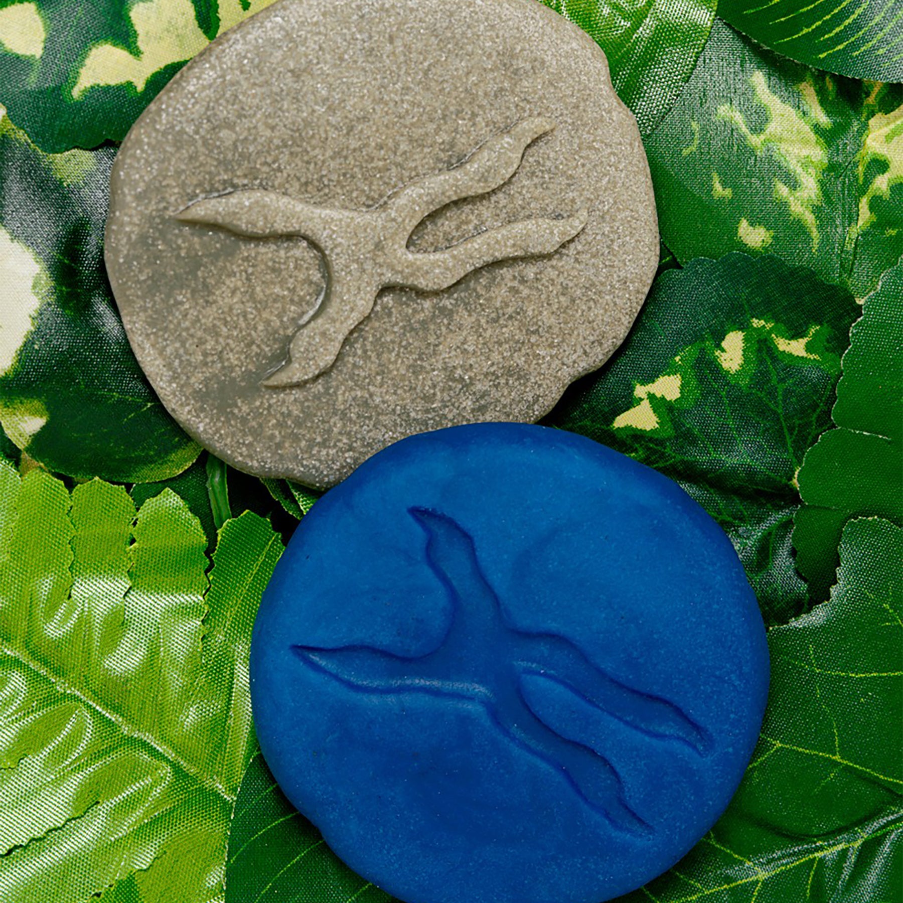 Let's Investigate Woodland Footprint Stones, Set of 8
