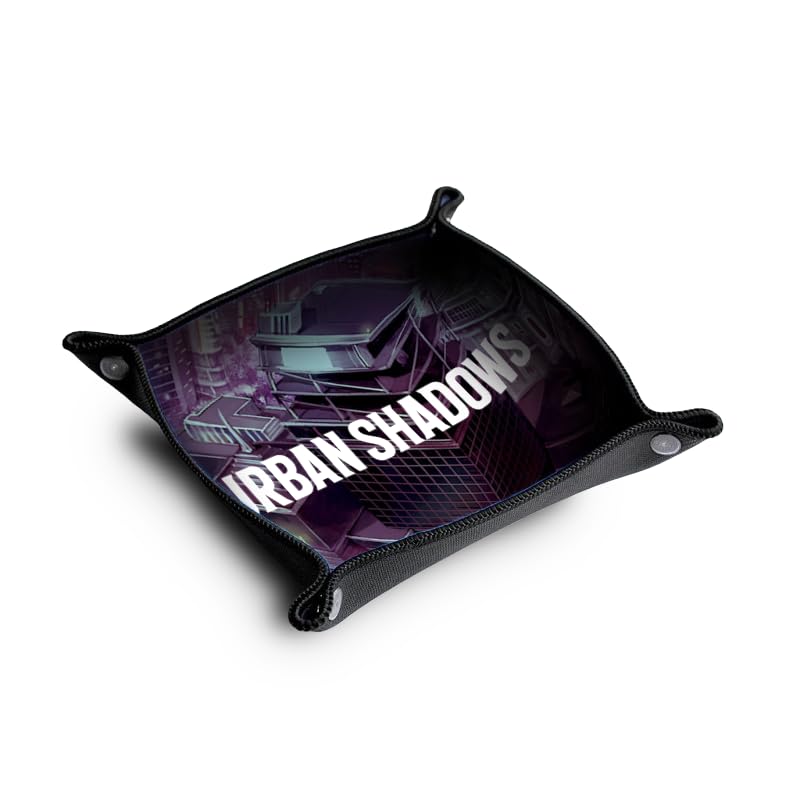 Magpie Games Urban Shadows Dice Tray – Collapsible RPG Accessory with Cityscape Art for Smooth Rolls