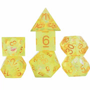 Sharp Yellow Fairy Dice Set