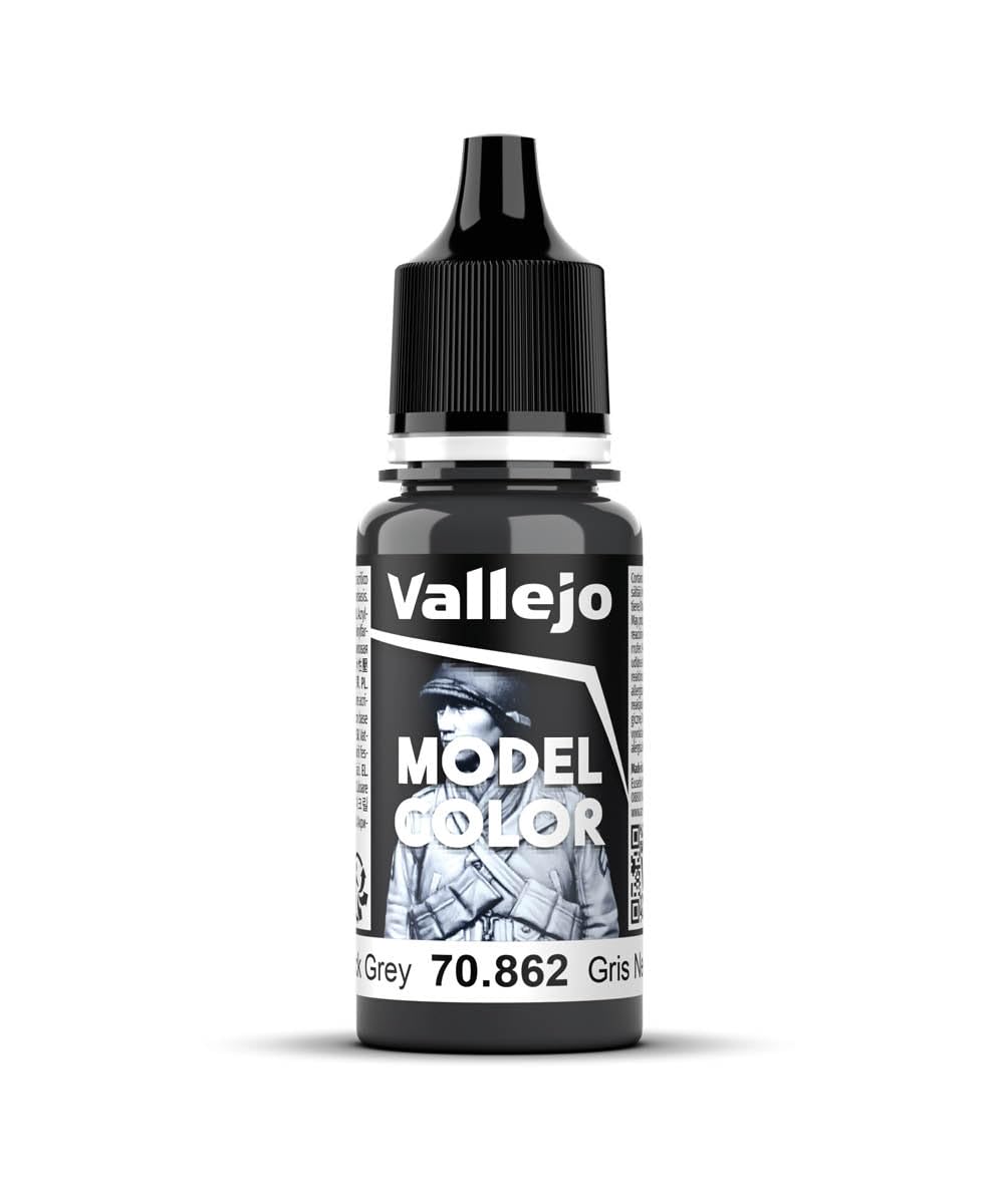 Vallejo Black Grey Model Color Paint, 18ml