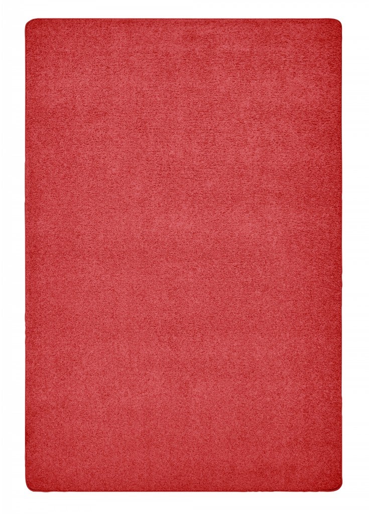 KIDply Soft Solids Collection Carpet  - 8ft 4in x 12ft - Rectangle - Red Velvet