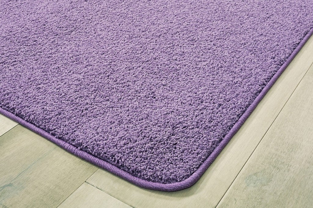 KIDply Soft Solids Collection Carpet  - 8ft 4in x 12ft - Rectangle - Lilac Purple