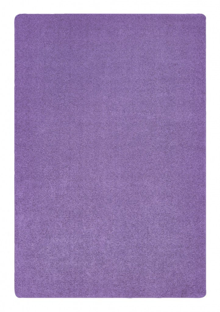 KIDply Soft Solids Collection Carpet - 7ft 6in x 12ft - Rectangle - Lilac Purple
