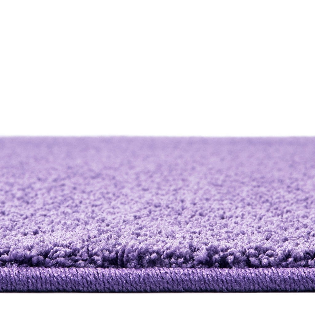 KIDply Soft Solids Collection Carpet - 7ft 6in x 12ft - Rectangle - Lilac Purple