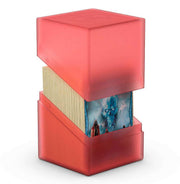 Ultimate Guard Boulder 100+ Classic, Deck Case for 100 Double-Sleeved TCG Cards, Ruby, Secure & Durable Storage for Trading Card Games, Soft-Touch Finish