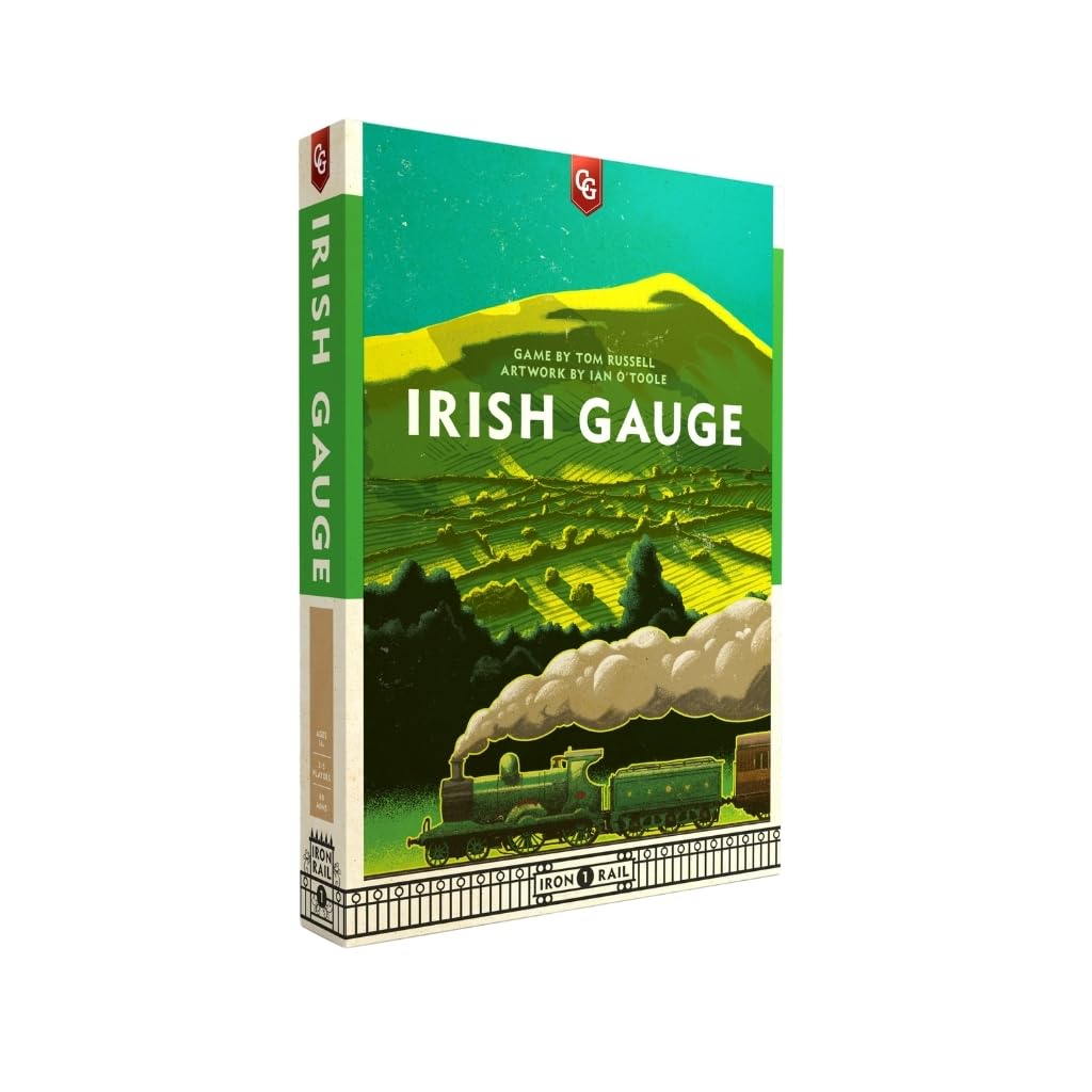 Capstone Games Irish Gauge Strategy Board Game for Ages 15+ | Economic Railroad Investment with Auction Bidding and Shareholding, Route Expansion, Euro Style Railway Network | 3-5 Players | 60 Min
