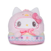 Teeturtle Reversible Sanrio Hello Kitty Plushie 4-Inch Easter Egg Two-Sided Flip Plush Toy with Embroidered Details - Cute Mini Collectible Plush for Kids, Teens, and Adults