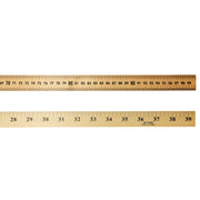Wooden Meter Stick Ruler, Natural Wood, 36 Inches