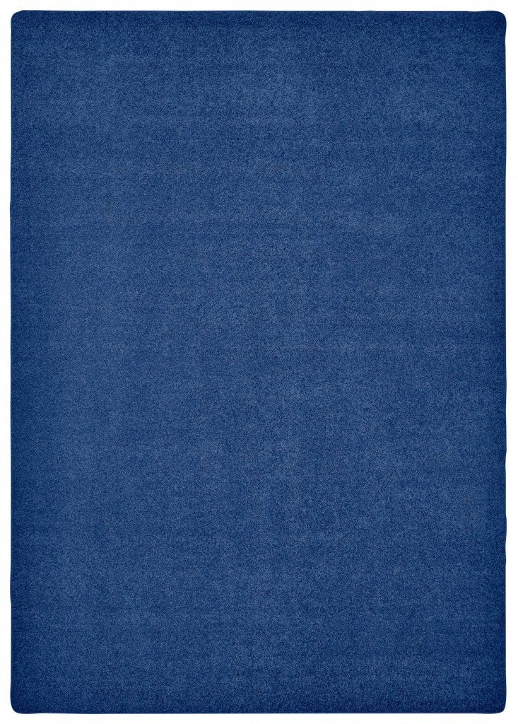 KIDply Soft Solids Collection Carpet  - 4ft x 6ft - Rectangle - Midnight Blue