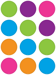 Bright Colors Circles Mini Accents