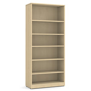 OfficeSource Laminate Bookcase - 6 Shelves - Maple