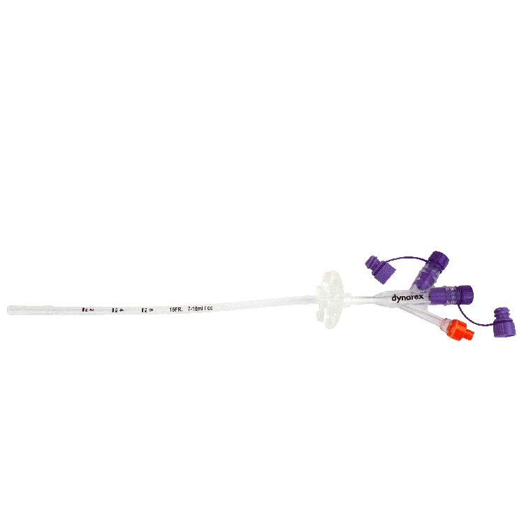 Gastrostomy Tube, 3 port, ENFit, 24 Fr - 5 pcs per Box