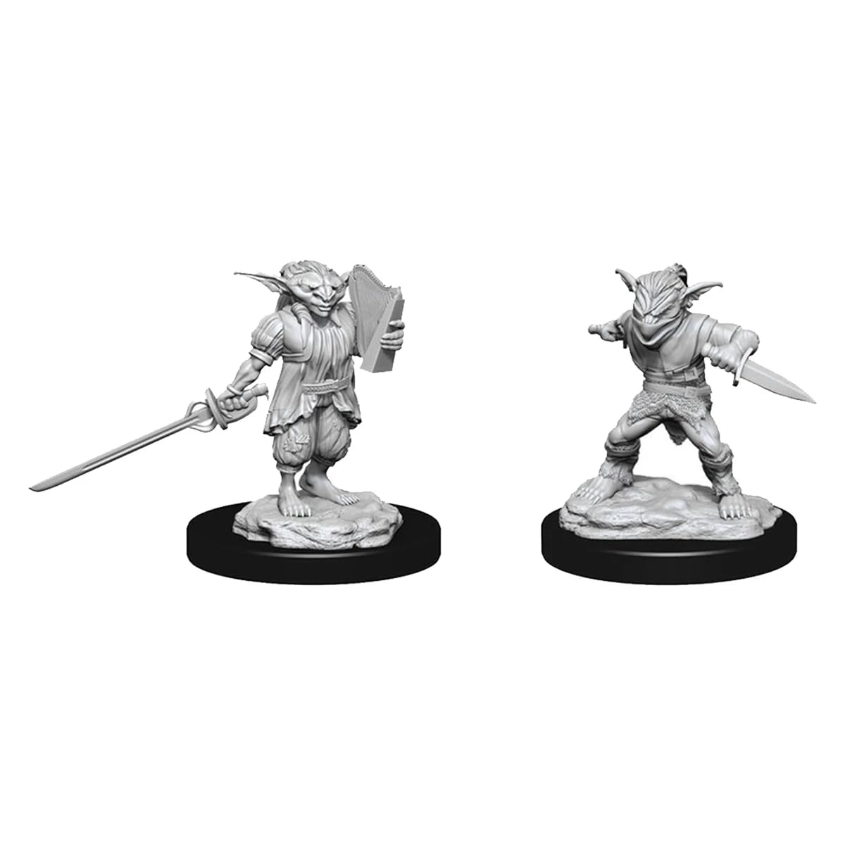 D&D Nolzur's Marvelous Miniatures: Male Goblin Rogue & Female Goblin Bard