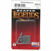 Mini - Reaper Bones USA 30219 Female Barbarian