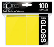 BoardGame E-15608 Ultra Pro-Eclipse Gloss Standard Sleeves 100 Pack-Lemon Yellow