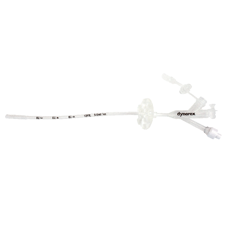 Gastrostomy Tube, 3 port, NON-ENFit, 22 Fr - 5 pcs per Box