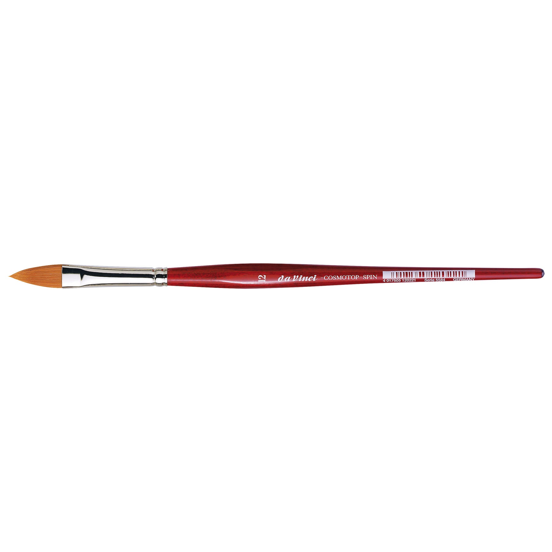 COSMOTOP-SPIN Silkpainting Brush, Synthetic, Watercolor, Oval-Pointed, Size 12