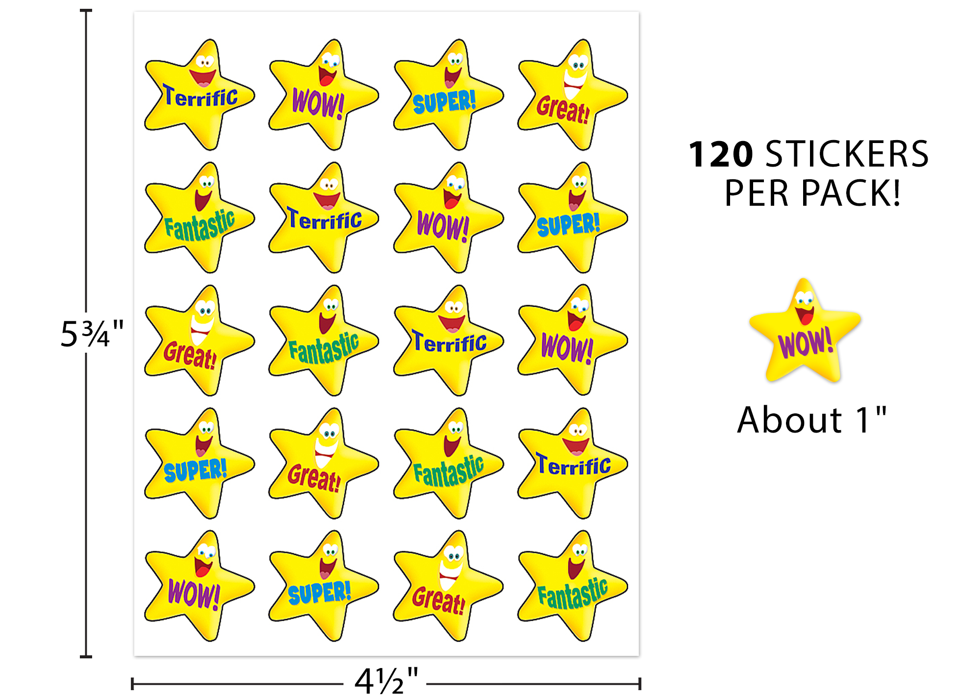 Encouraging Stars Stickers