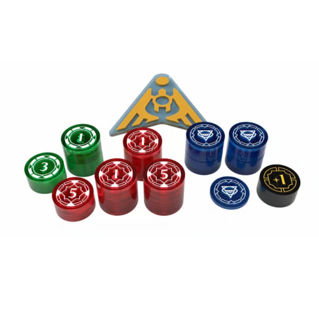 Ashes Ascendancy Premium Tokens by Plaid Hat Games | Multi-Color Red Blue Green | Two-Player Collection with Dragonborn Battle Compatibility | Ages14+ | 2 Players