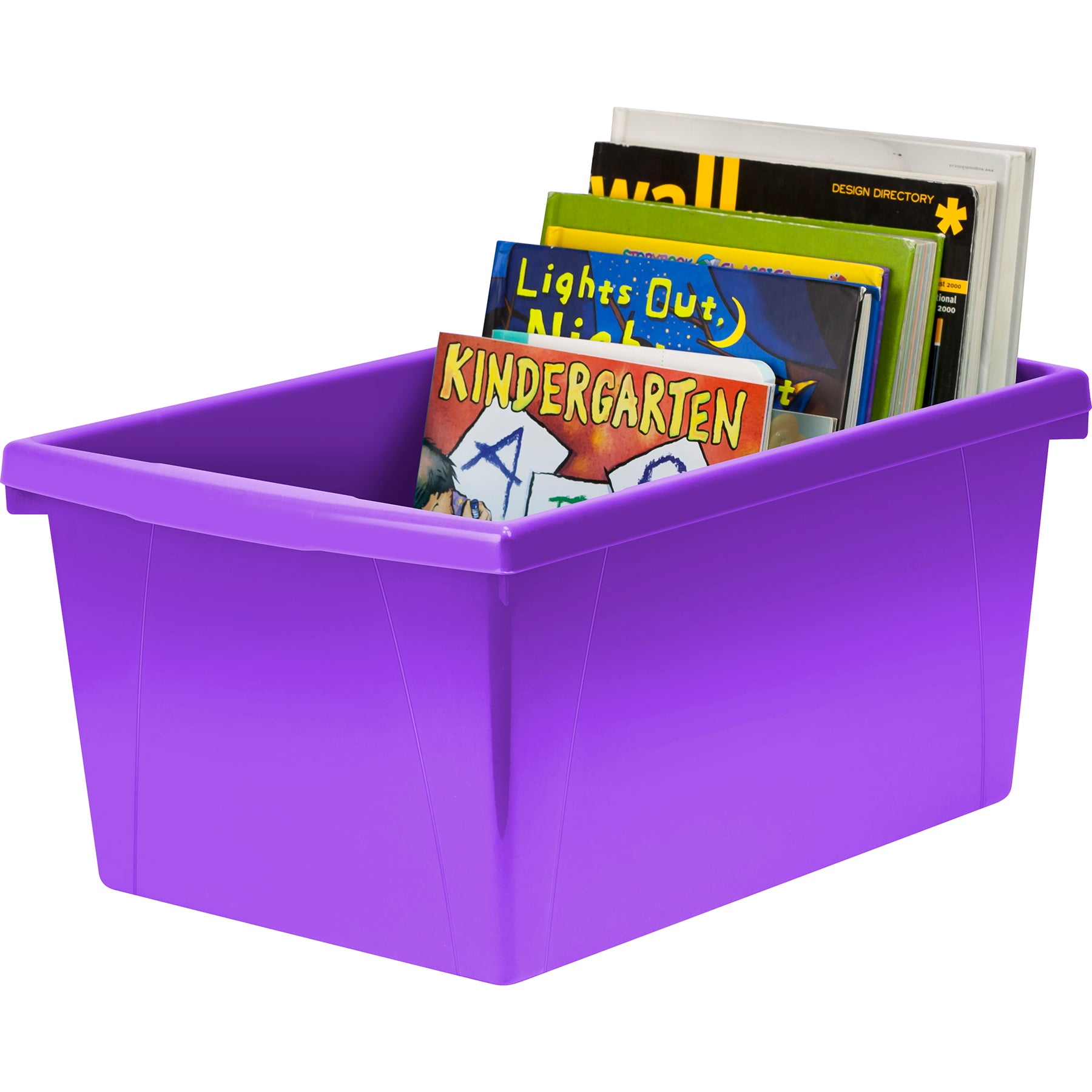 Medium Classroom Storage Bin, Purple