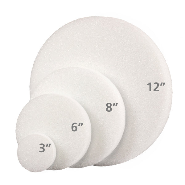 Hygloss Foam Bulk Pack - 36 of 12"x1" Round Discs