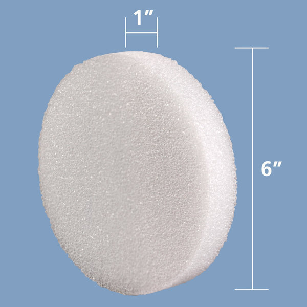 Hygloss Foam Pack - 12 of 6"x1" Round Discs