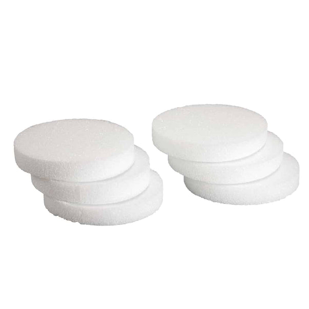 Hygloss Foam Pack - 6 of 12"x1" Round Discs