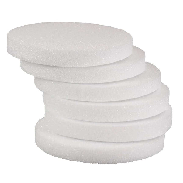 Hygloss Foam Pack - 6 of 12"x1" Round Discs