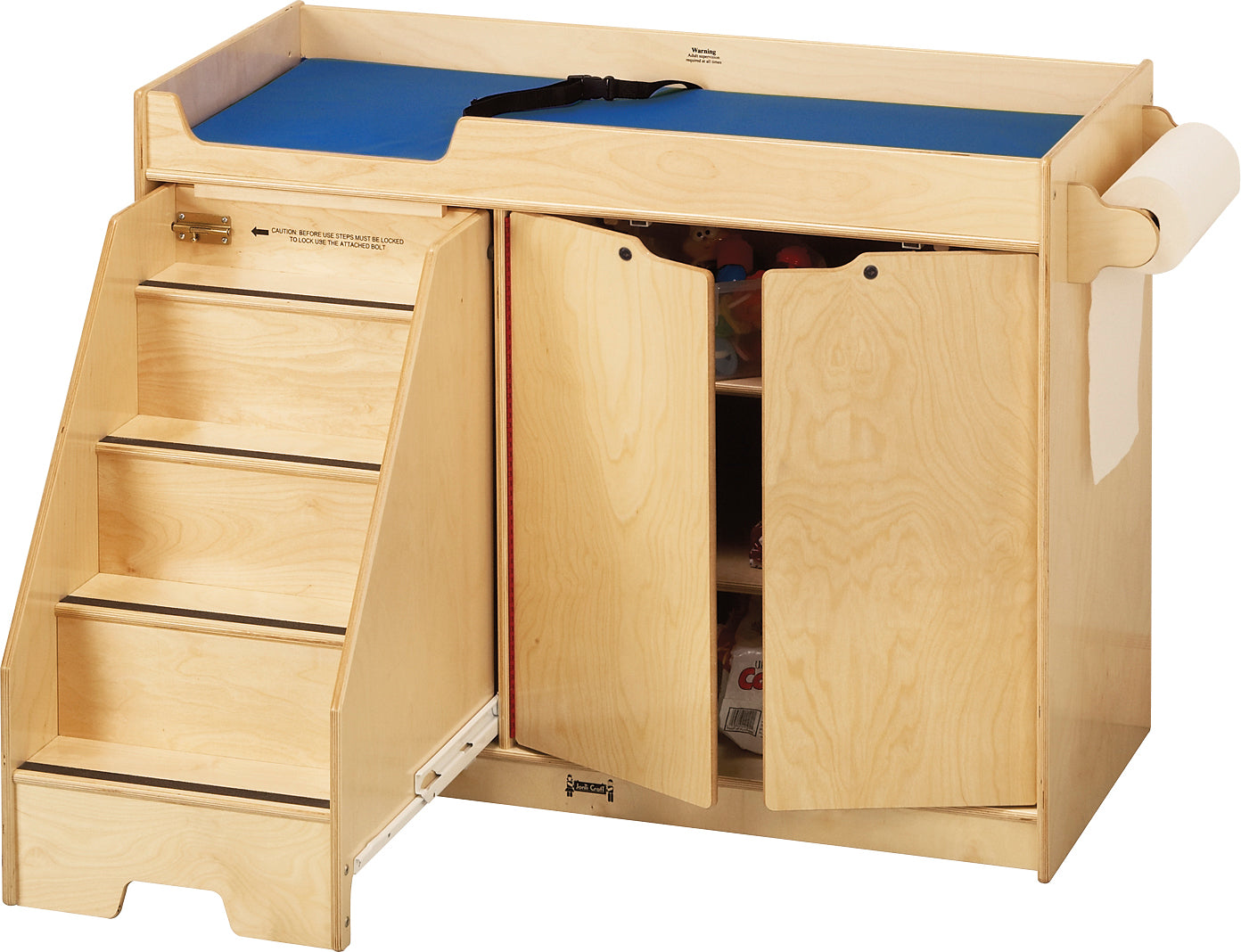 Jonti-Craft® Changing Table - with Stairs Combo - Left