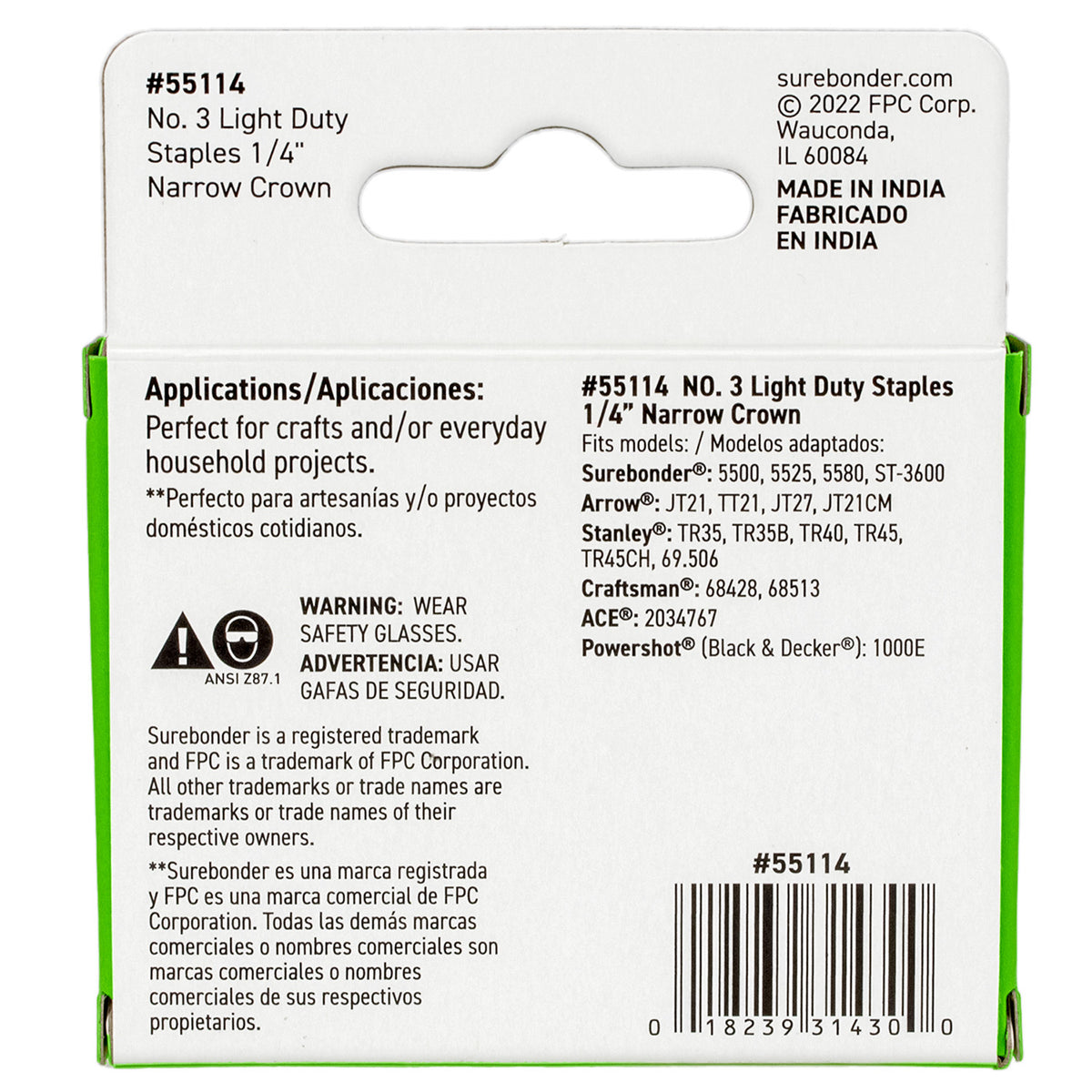 (5 PK) NO3 ARW LGHT DTY 1/4 STAPLES