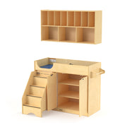 Jonti-Craft® Changing Table - with Stairs Combo - Left