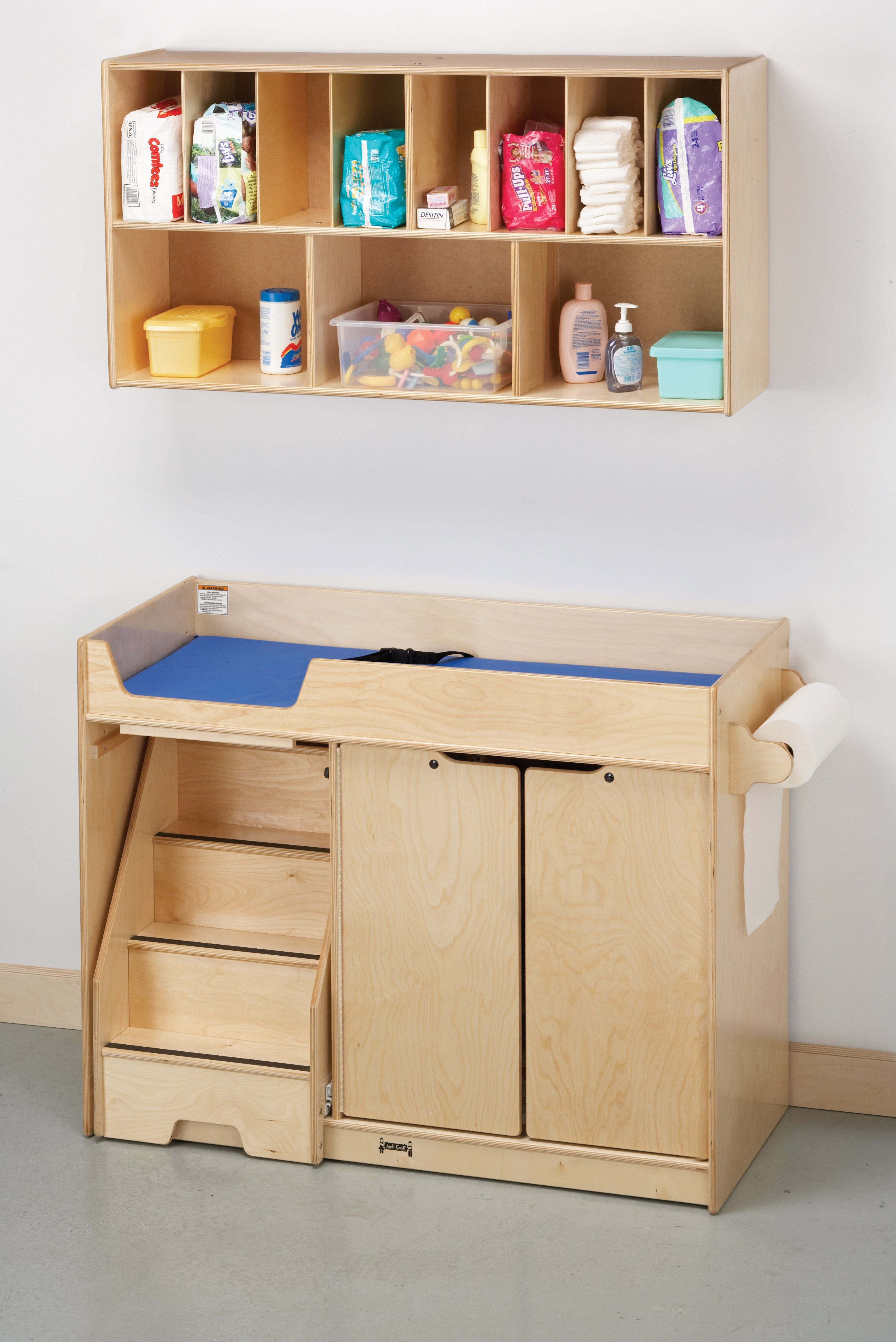 Jonti-Craft® Changing Table - with Stairs Combo - Left
