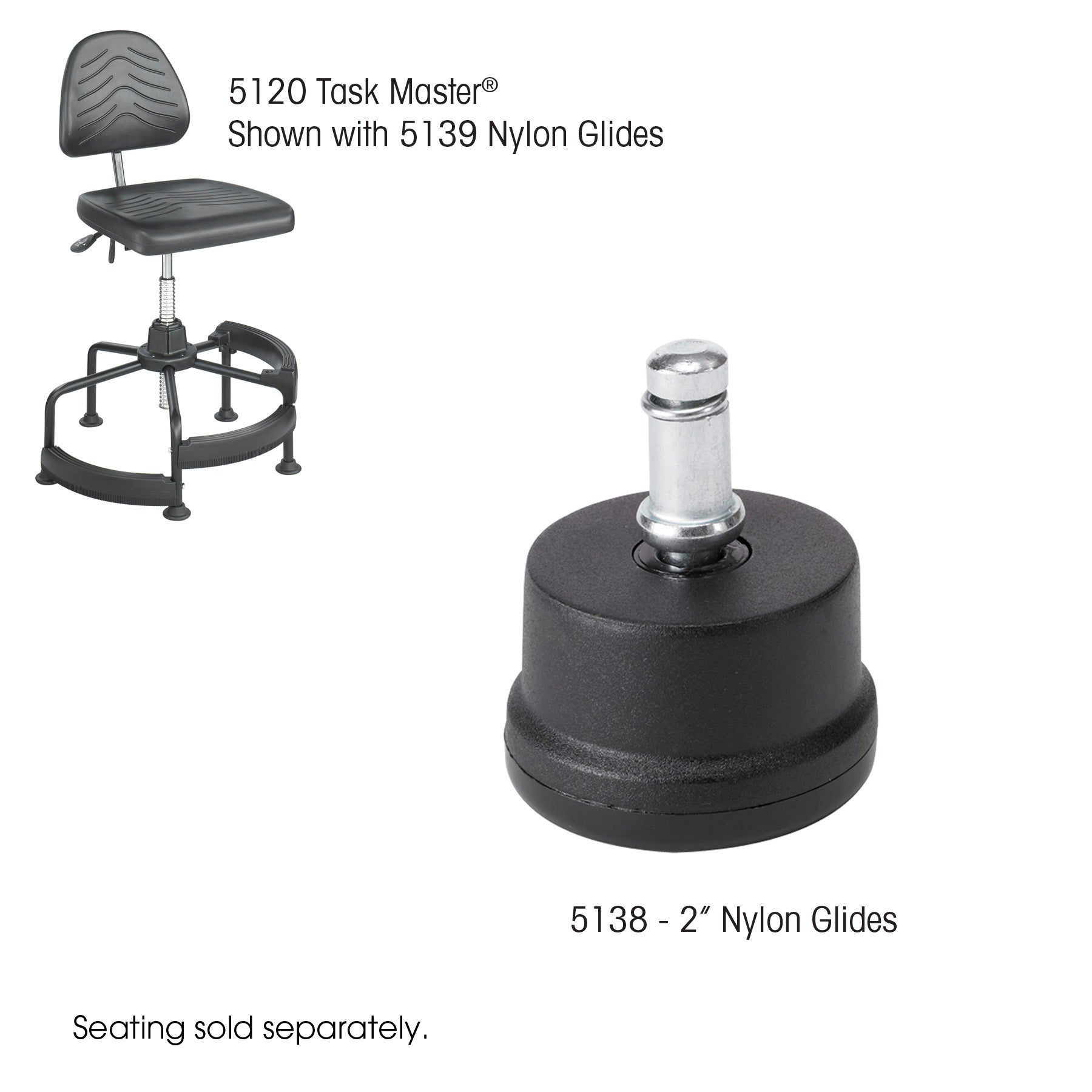 Glide Nylon 2 Ind (Set Of 5)