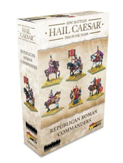 Warlord Roman Britain Hail Caesar Epic Battles: Republican Roman Commanders Tabletop Miniatures - Plastic Paintable Roman Britain Soldiers Set, Table Top Military Minifigures for Adults