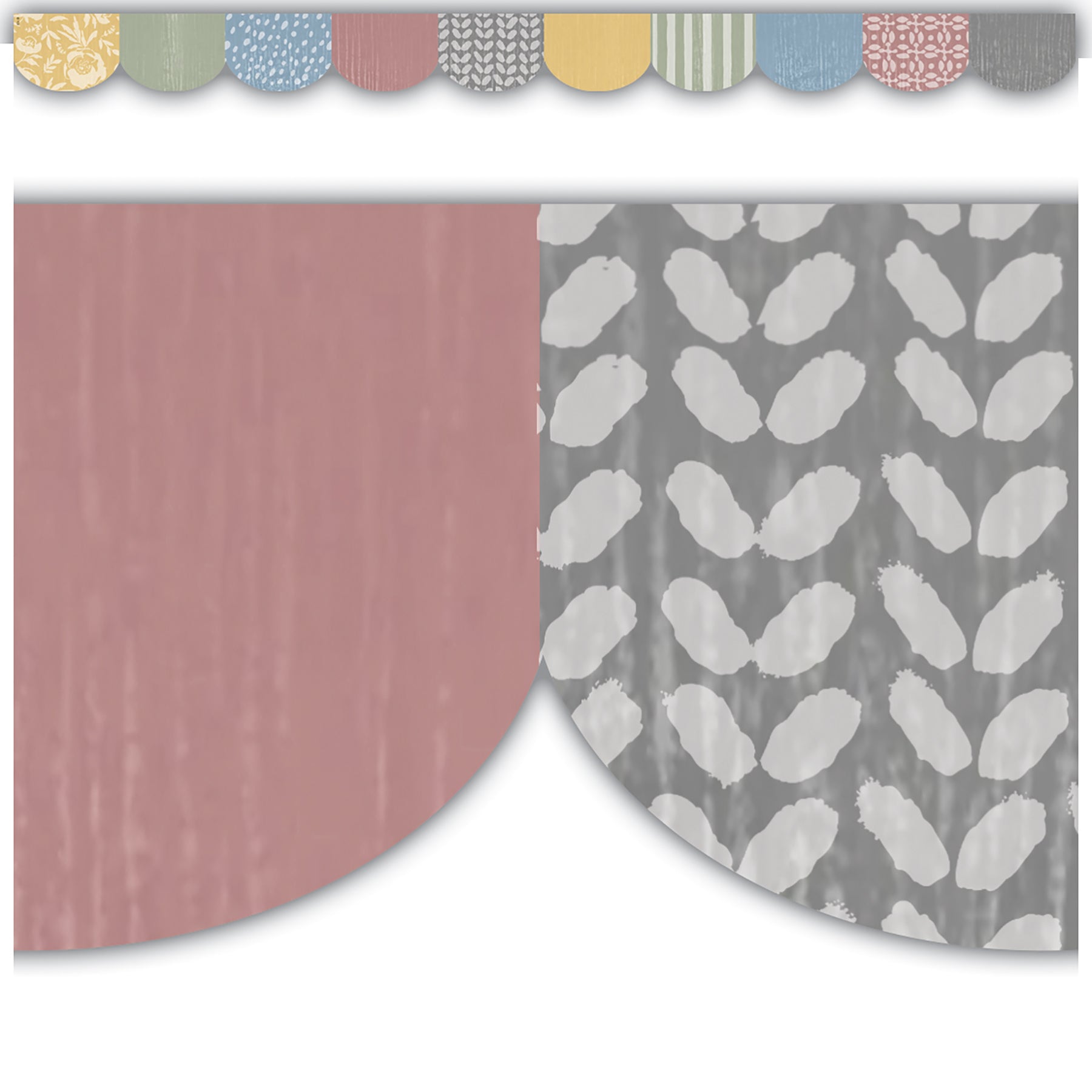Classroom Cottage Scalloped Die-Cut Border Trim, 35 Feet