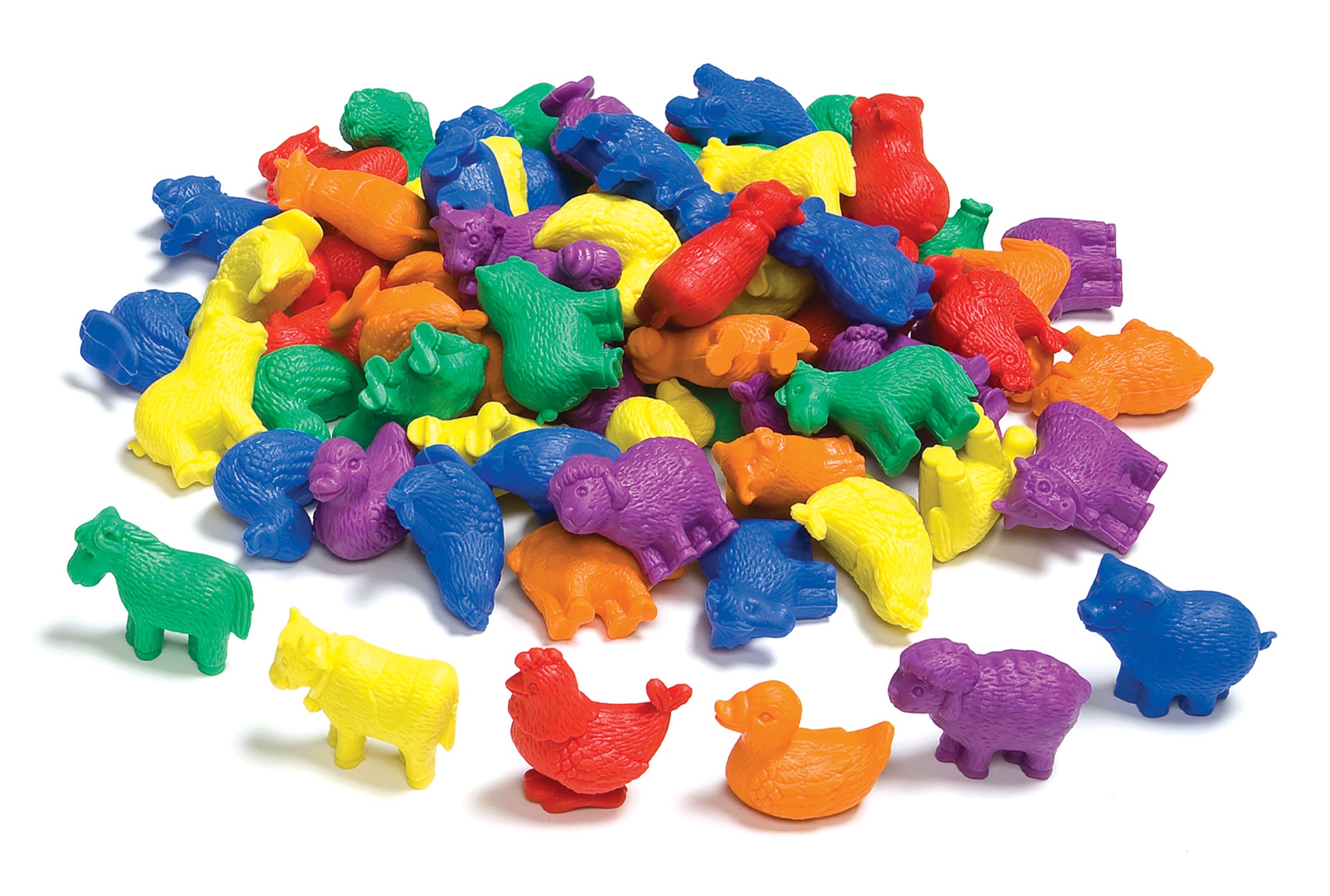 Farm Animals Counters - Set of 72