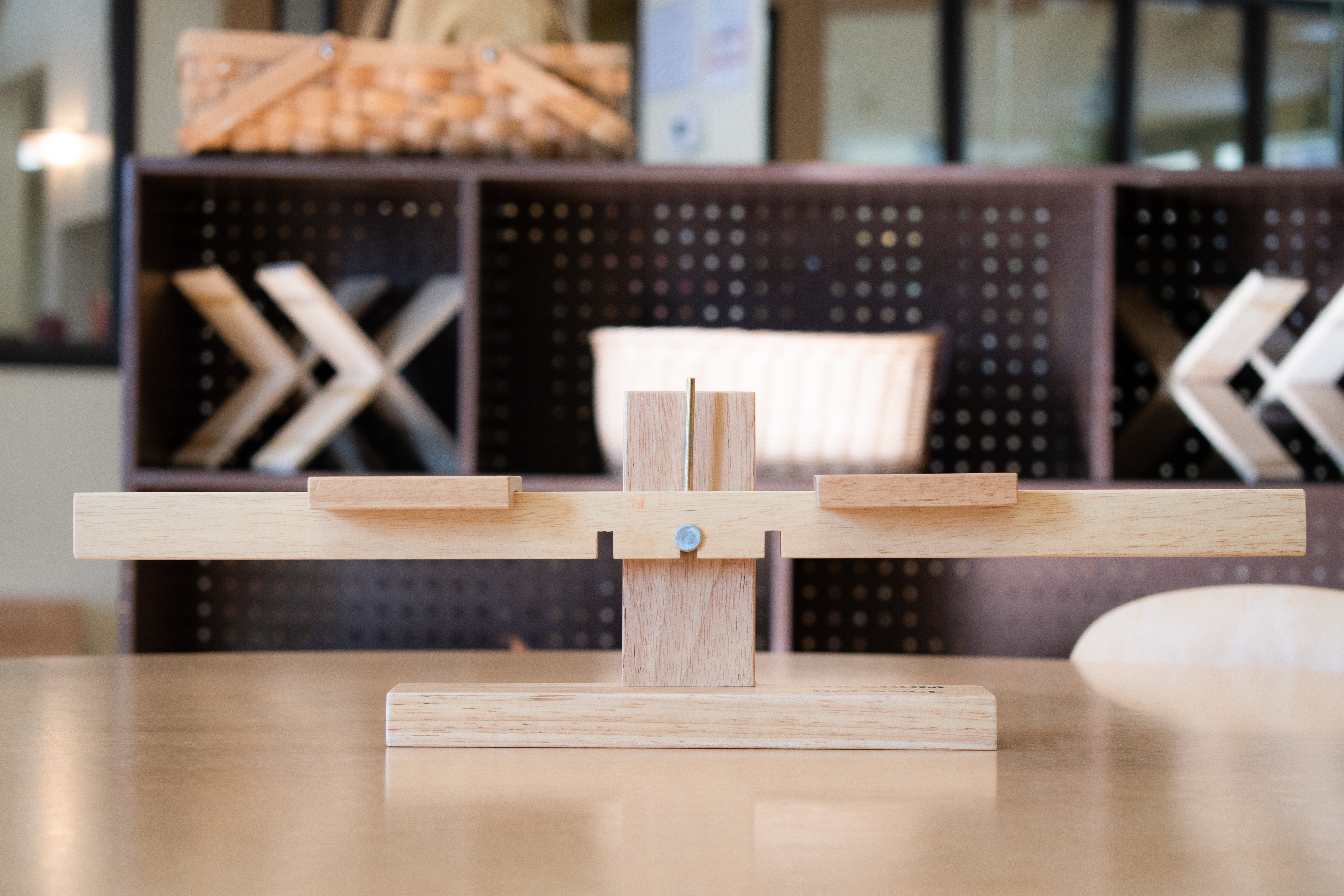 Fulcrum Balance Wooden Model